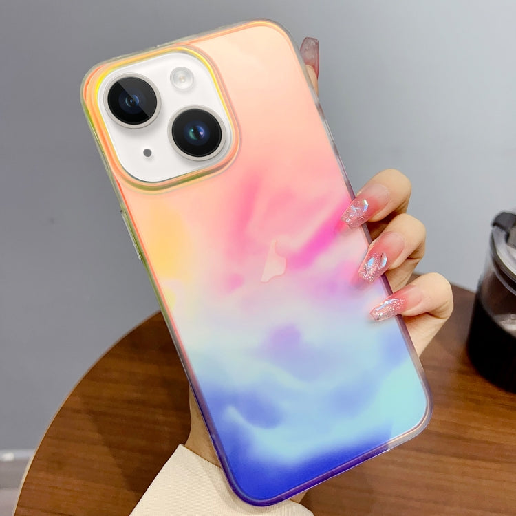 For iPhone 14 Plus Gradient IMD PC Hybrid TPU Phone Case