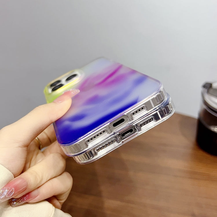 For iPhone 15 Pro Gradient IMD PC Hybrid TPU Phone Case