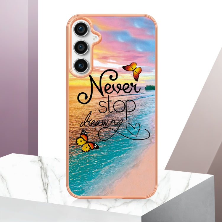 For Samsung Galaxy S24 FE 5G Electroplating IMD TPU Phone Case