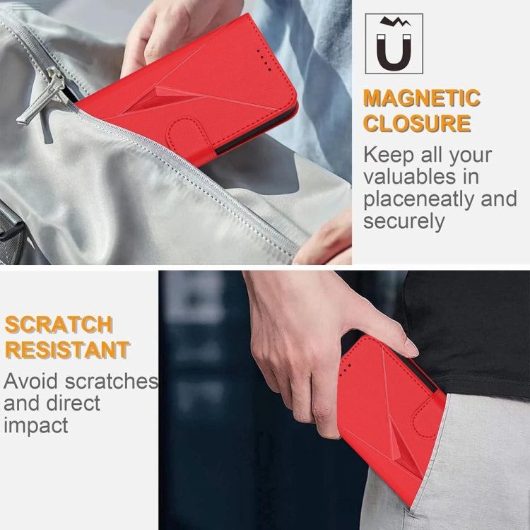 For Google Pixel 9 / Pixel 9 Pro Triangle Pattern Buckle Clasp Leather Phone Case