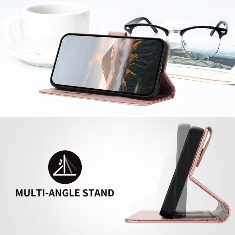 For iPhone 12 / 12 Pro Triangle Pattern Buckle Clasp Leather Phone Case