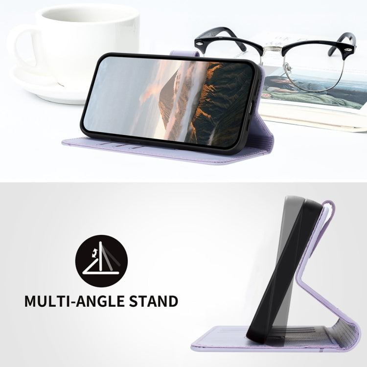 For iPhone 12 / 12 Pro Triangle Pattern Buckle Clasp Leather Phone Case