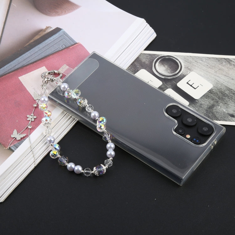 Alloy Butterfly Beaded Bracelet Anti-Lost Phone Short Lanyard