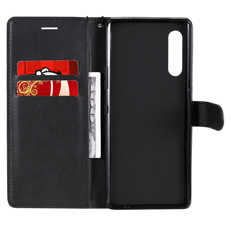 For LG G9 Solid Color Horizontal Flip Protective Leather Case with Holder & Card Slots & Wallet & Photo Frame & Lanyard