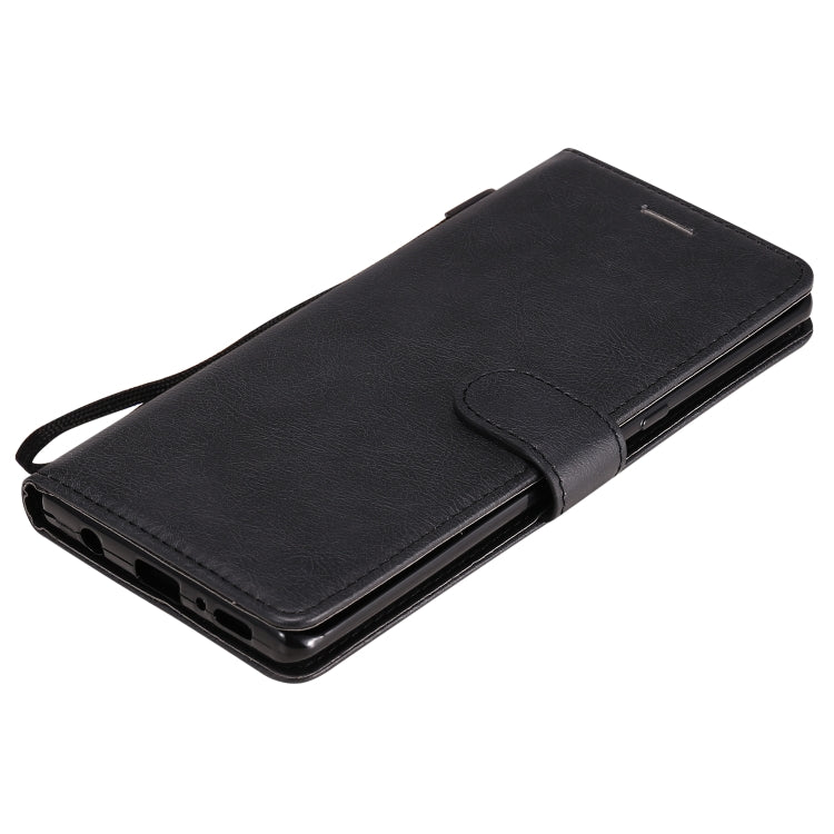 For LG G9 Solid Color Horizontal Flip Protective Leather Case with Holder & Card Slots & Wallet & Photo Frame & Lanyard