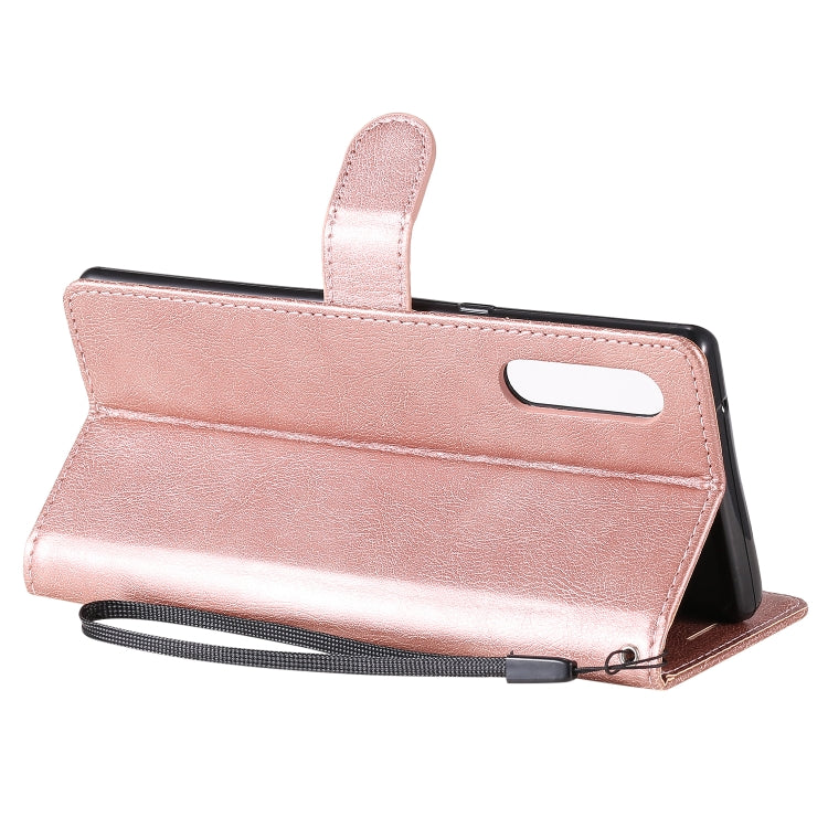 For LG G9 Solid Color Horizontal Flip Protective Leather Case with Holder & Card Slots & Wallet & Photo Frame & Lanyard