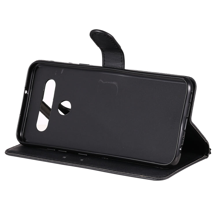 For LG K41S / K51S Solid Color Horizontal Flip Protective Leather Case with Holder & Card Slots & Wallet & Photo Frame & Lanyard