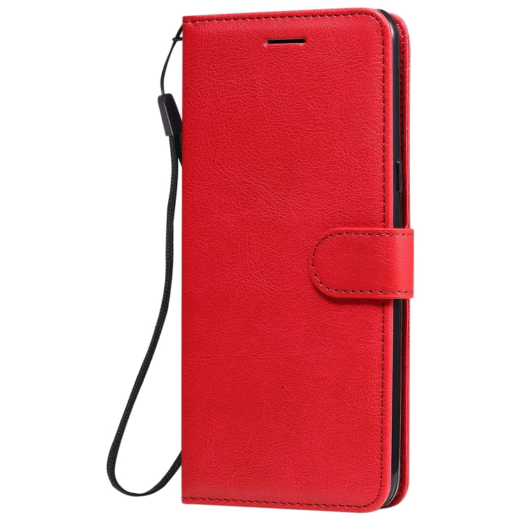For LG K41S / K51S Solid Color Horizontal Flip Protective Leather Case with Holder & Card Slots & Wallet & Photo Frame & Lanyard