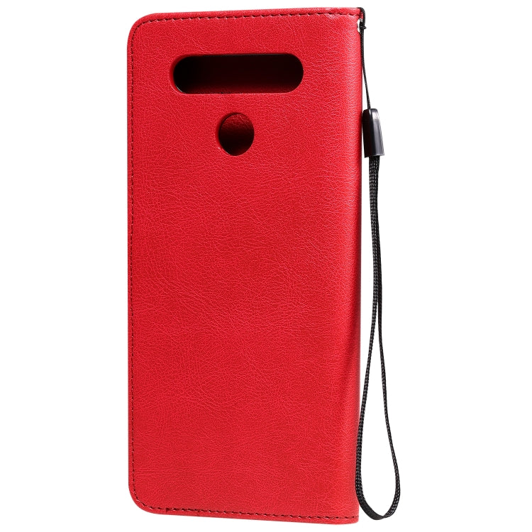 For LG K41S / K51S Solid Color Horizontal Flip Protective Leather Case with Holder & Card Slots & Wallet & Photo Frame & Lanyard