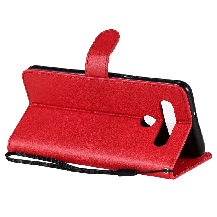 For LG K41S / K51S Solid Color Horizontal Flip Protective Leather Case with Holder & Card Slots & Wallet & Photo Frame & Lanyard