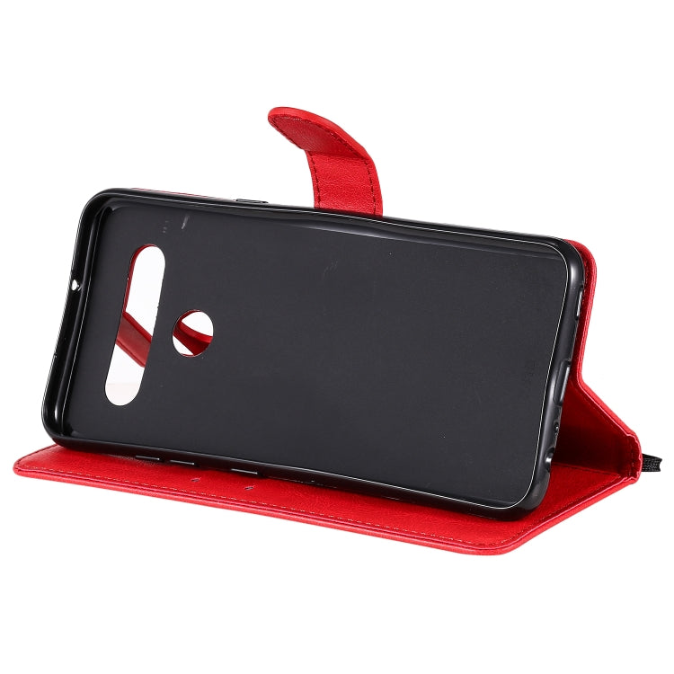 For LG K41S / K51S Solid Color Horizontal Flip Protective Leather Case with Holder & Card Slots & Wallet & Photo Frame & Lanyard