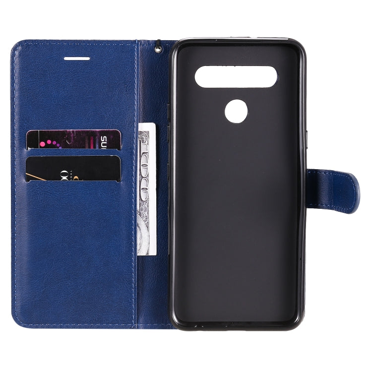 For LG K41S / K51S Solid Color Horizontal Flip Protective Leather Case with Holder & Card Slots & Wallet & Photo Frame & Lanyard