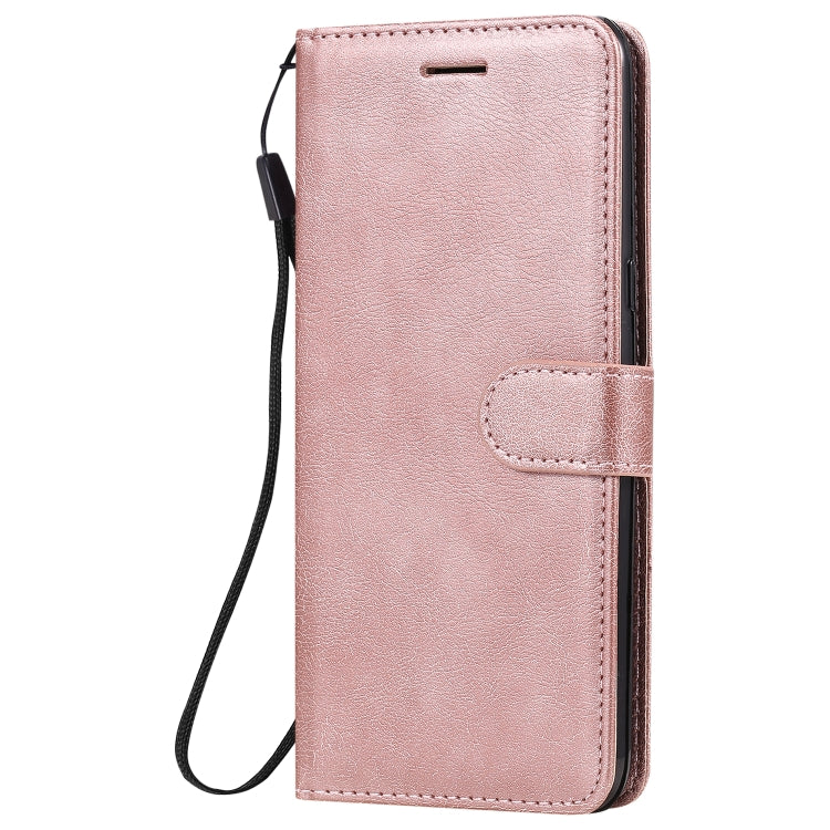 For LG K41S / K51S Solid Color Horizontal Flip Protective Leather Case with Holder & Card Slots & Wallet & Photo Frame & Lanyard