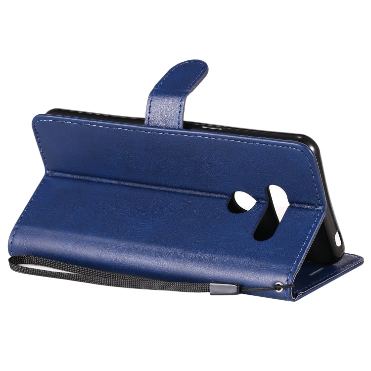 For LG K50S Solid Color Horizontal Flip Protective Leather Case with Holder & Card Slots & Wallet & Photo Frame & Lanyard