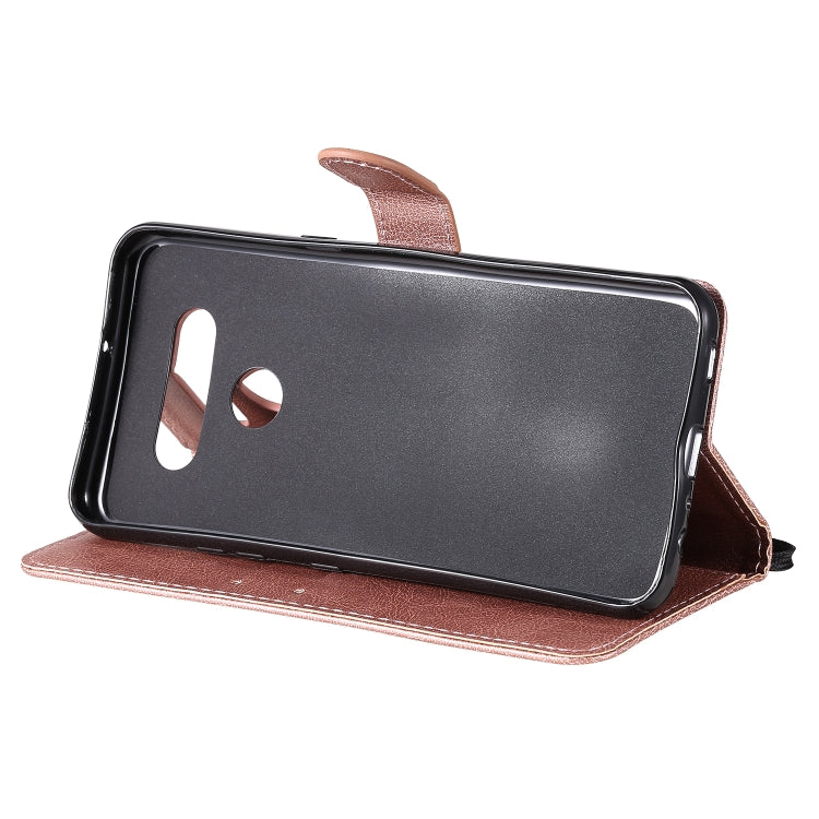 For LG K51 Solid Color Horizontal Flip Protective Leather Case with Holder & Card Slots & Wallet & Photo Frame & Lanyard