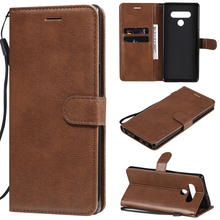 For LG Stylo 6 Solid Color Horizontal Flip Protective Leather Case with Holder & Card Slots & Wallet & Photo Frame & Lanyard