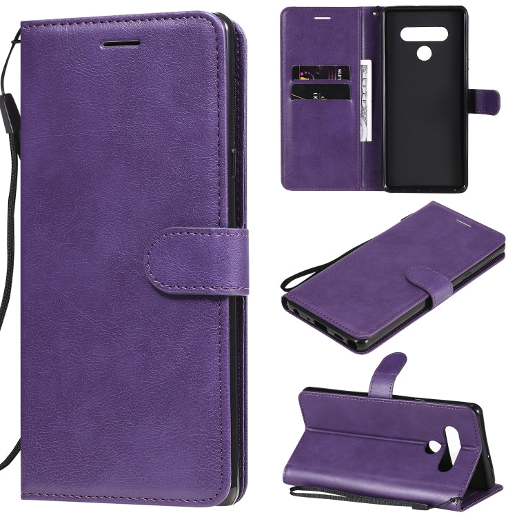 For LG Stylo 6 Solid Color Horizontal Flip Protective Leather Case with Holder & Card Slots & Wallet & Photo Frame & Lanyard