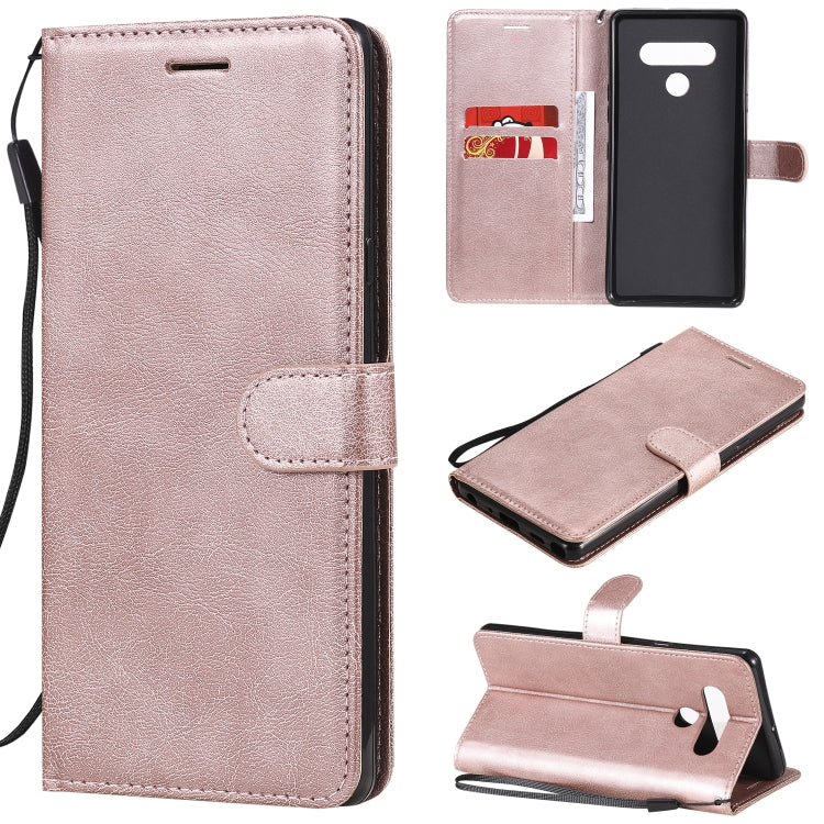 For LG Stylo 6 Solid Color Horizontal Flip Protective Leather Case with Holder & Card Slots & Wallet & Photo Frame & Lanyard