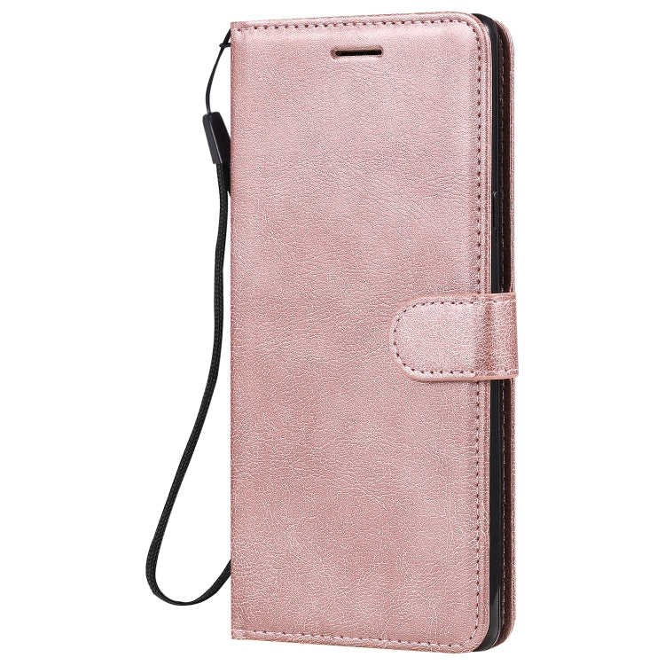 For LG Stylo 6 Solid Color Horizontal Flip Protective Leather Case with Holder & Card Slots & Wallet & Photo Frame & Lanyard