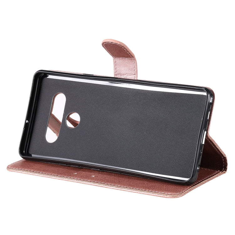 For LG Stylo 6 Solid Color Horizontal Flip Protective Leather Case with Holder & Card Slots & Wallet & Photo Frame & Lanyard