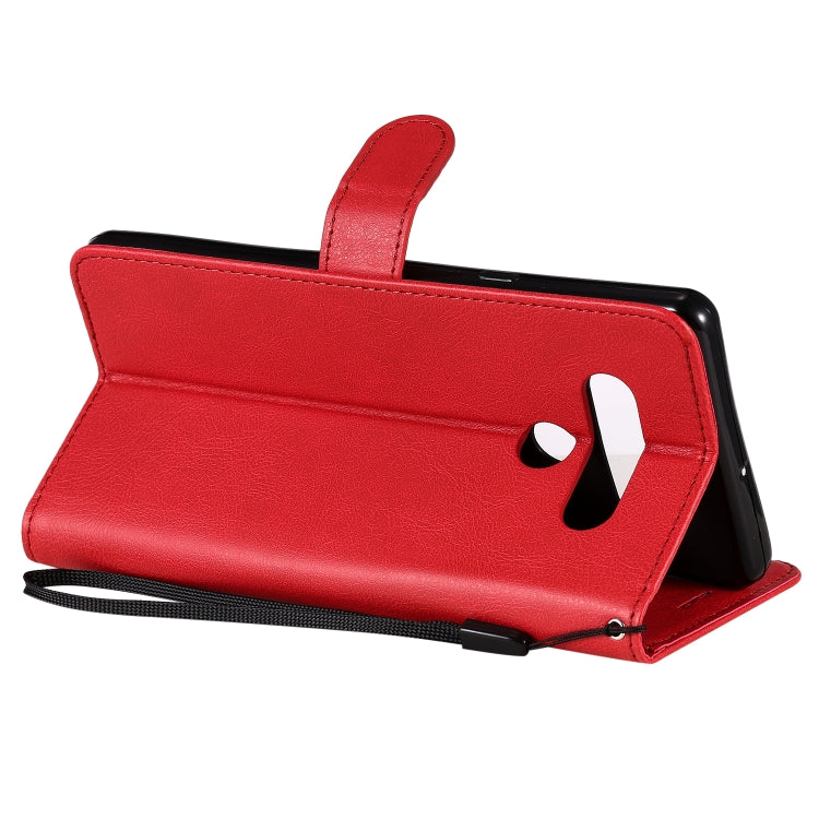 For Motorola Moto E6s (2020) Solid Color Horizontal Flip Protective Leather Case with Holder & Card Slots & Wallet & Photo Frame & Lanyard