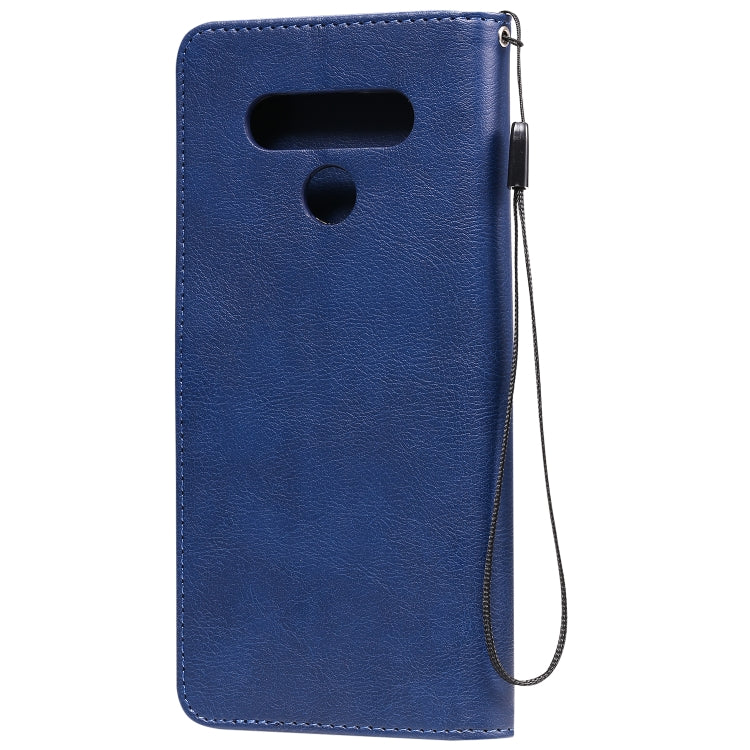 For Motorola Moto E6s (2020) Solid Color Horizontal Flip Protective Leather Case with Holder & Card Slots & Wallet & Photo Frame & Lanyard