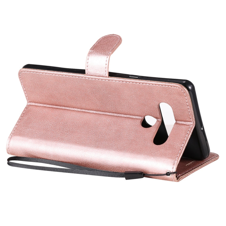 For Motorola Moto E6s (2020) Solid Color Horizontal Flip Protective Leather Case with Holder & Card Slots & Wallet & Photo Frame & Lanyard