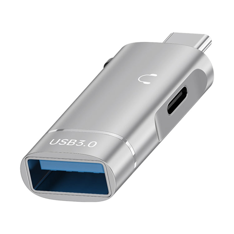 2 in 1 Type-C to USB and Type-C Earphone Adapter
