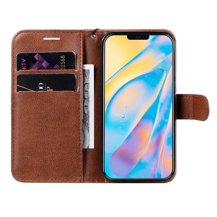 For iPhone 12 mini Solid Color Horizontal Flip Protective Leather Case with Holder & Card Slots & Wallet & Photo Frame & Lanyard