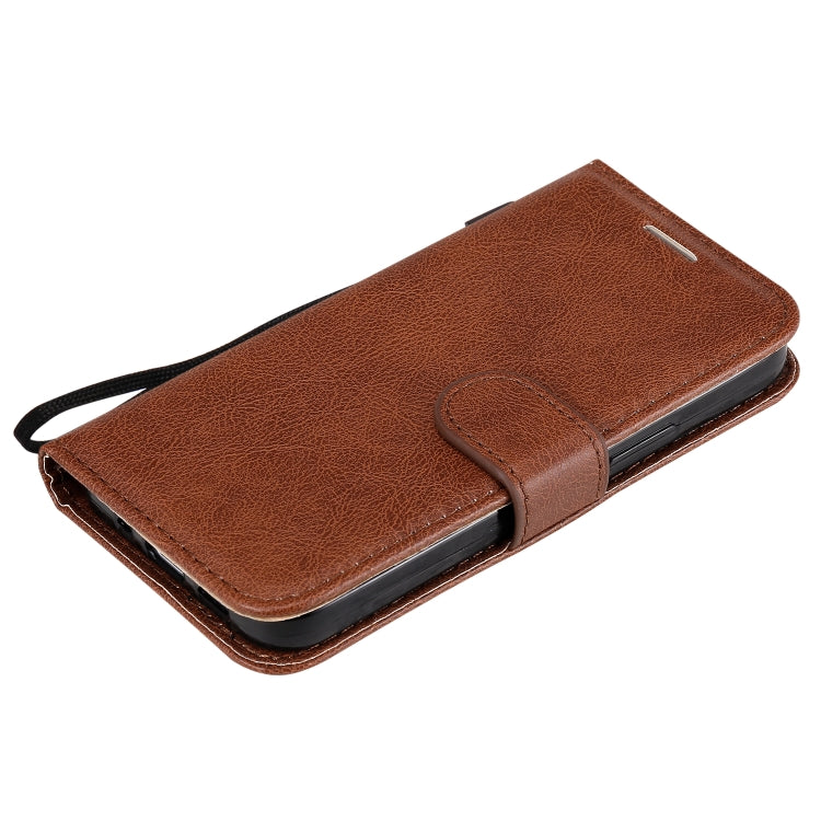 For iPhone 12 mini Solid Color Horizontal Flip Protective Leather Case with Holder & Card Slots & Wallet & Photo Frame & Lanyard