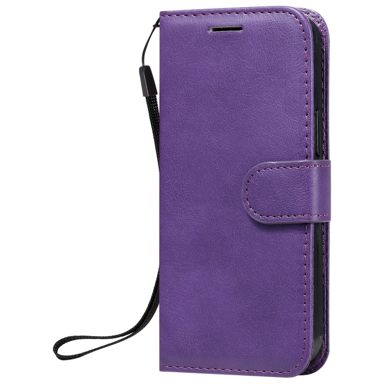 For iPhone 12 mini Solid Color Horizontal Flip Protective Leather Case with Holder & Card Slots & Wallet & Photo Frame & Lanyard