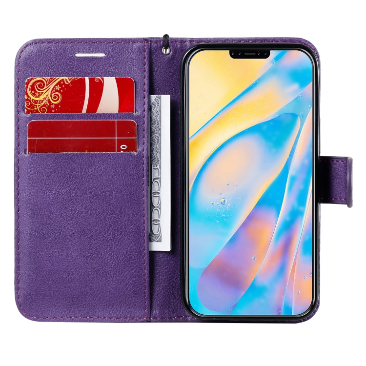 For iPhone 12 mini Solid Color Horizontal Flip Protective Leather Case with Holder & Card Slots & Wallet & Photo Frame & Lanyard
