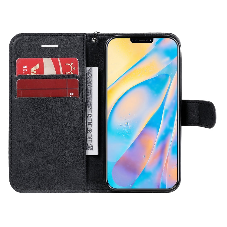 For iPhone 12 mini Solid Color Horizontal Flip Protective Leather Case with Holder & Card Slots & Wallet & Photo Frame & Lanyard