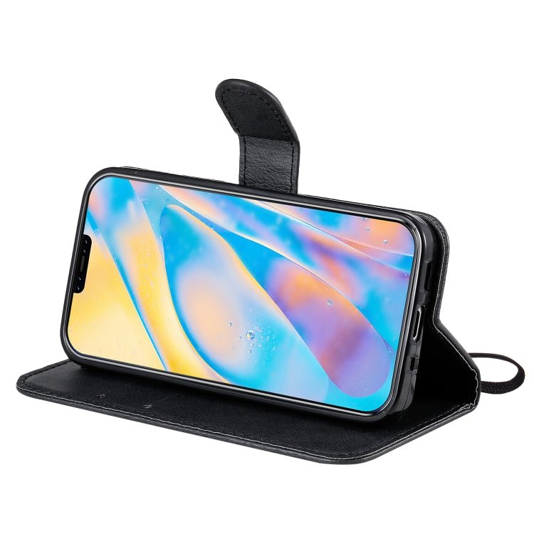 For iPhone 12 mini Solid Color Horizontal Flip Protective Leather Case with Holder & Card Slots & Wallet & Photo Frame & Lanyard