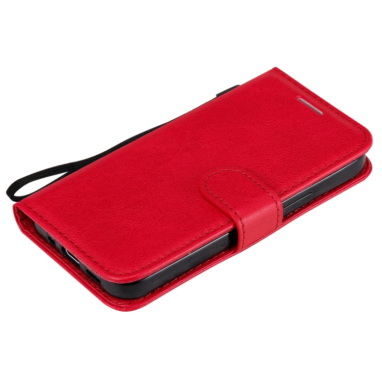 For iPhone 12 mini Solid Color Horizontal Flip Protective Leather Case with Holder & Card Slots & Wallet & Photo Frame & Lanyard