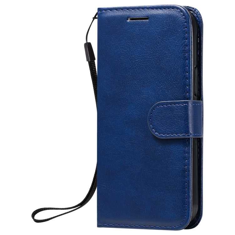 For iPhone 12 mini Solid Color Horizontal Flip Protective Leather Case with Holder & Card Slots & Wallet & Photo Frame & Lanyard