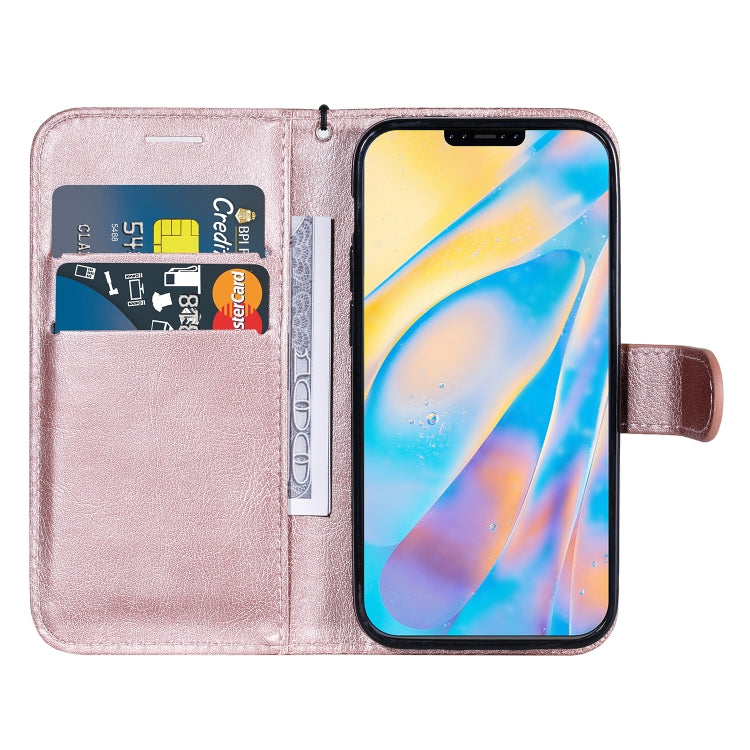 For iPhone 12 mini Solid Color Horizontal Flip Protective Leather Case with Holder & Card Slots & Wallet & Photo Frame & Lanyard