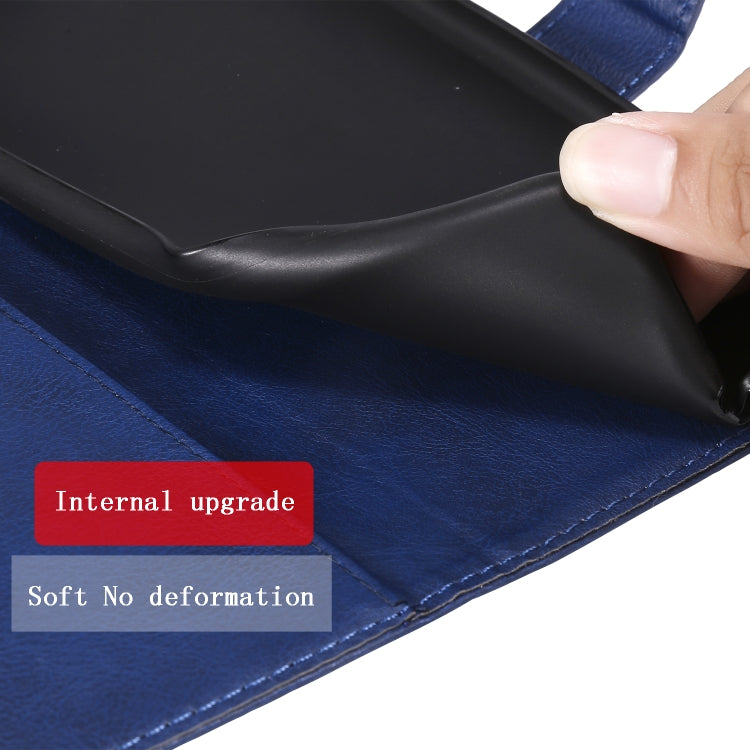 For iPhone 12 Pro Max Solid Color Horizontal Flip Protective Leather Case with Holder & Card Slots & Wallet & Photo Frame & Lanyard