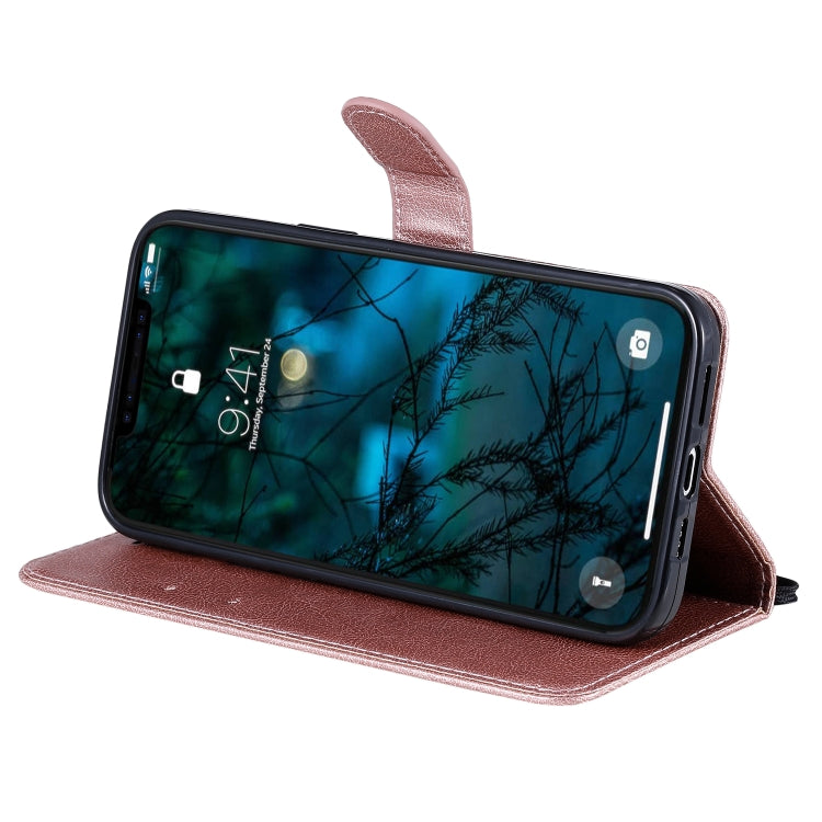 For iPhone 12 Pro Max Solid Color Horizontal Flip Protective Leather Case with Holder & Card Slots & Wallet & Photo Frame & Lanyard