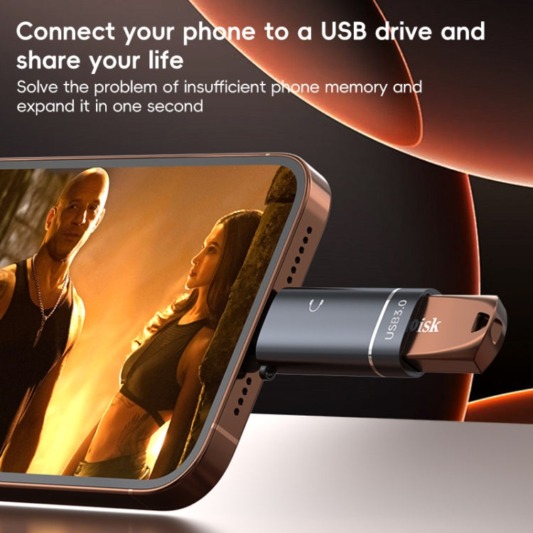 2 in 1 Type-C to USB and Type-C Earphone Adapter