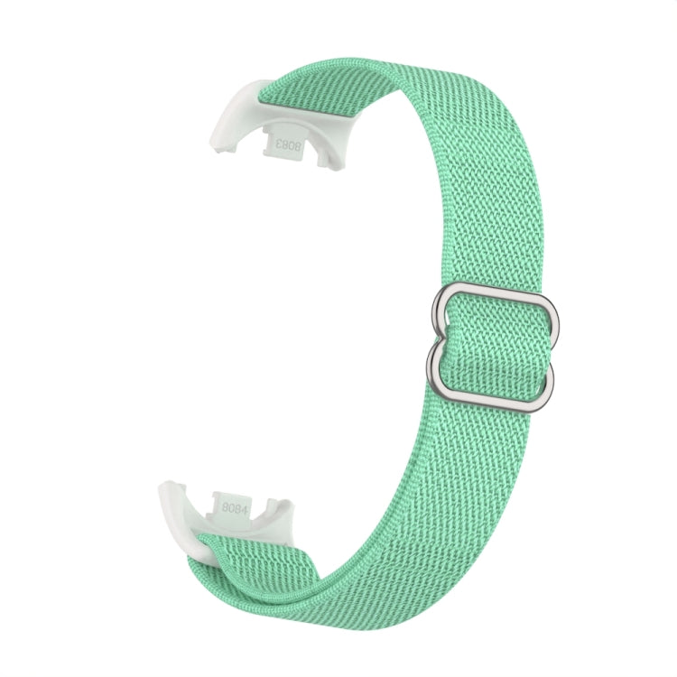 For Xiaomi Smart Band 9 / 8 Plastic Plug Plain Elastic Nylon Watch Band