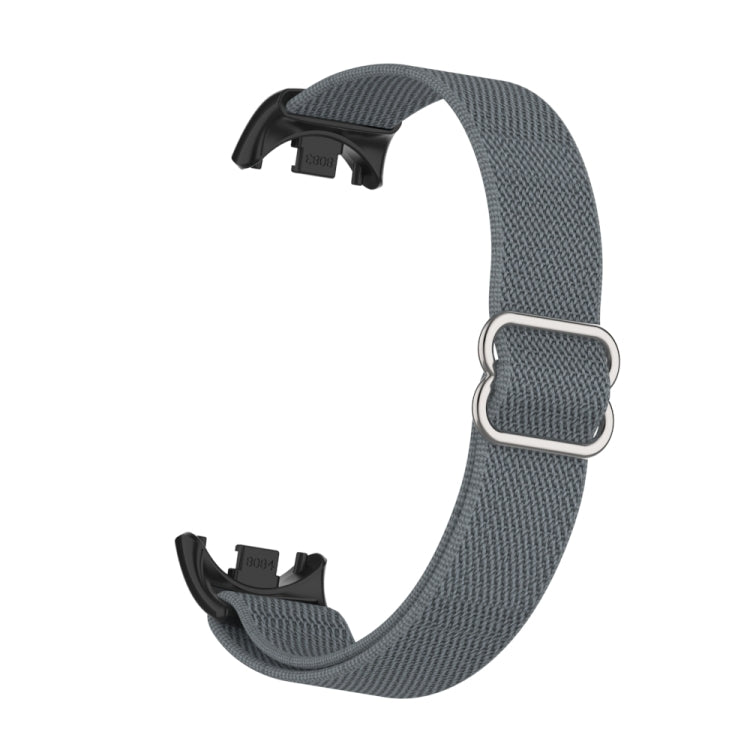 For Xiaomi Smart Band 9 / 8 Plastic Plug Plain Elastic Nylon Watch Band