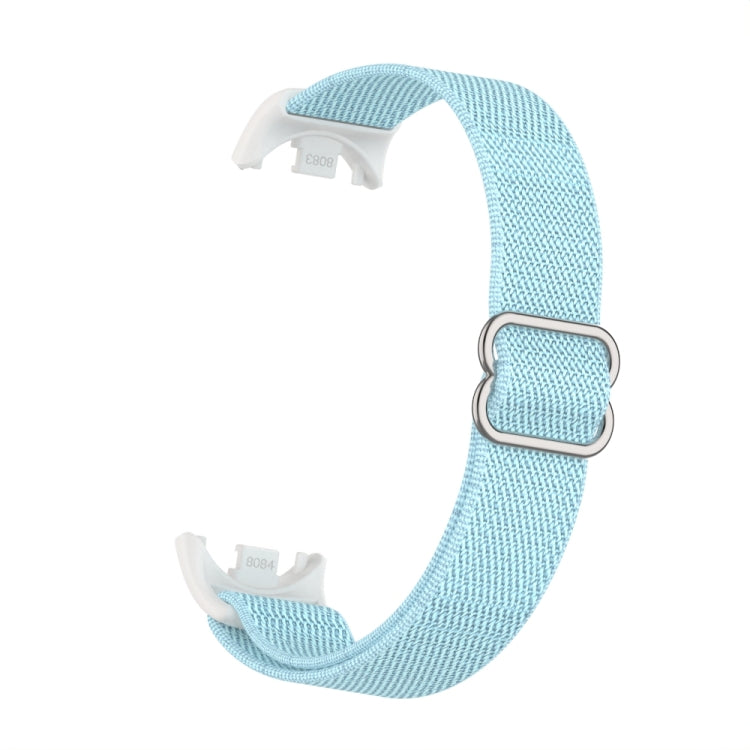 For Xiaomi Smart Band 9 / 8 Plastic Plug Plain Elastic Nylon Watch Band