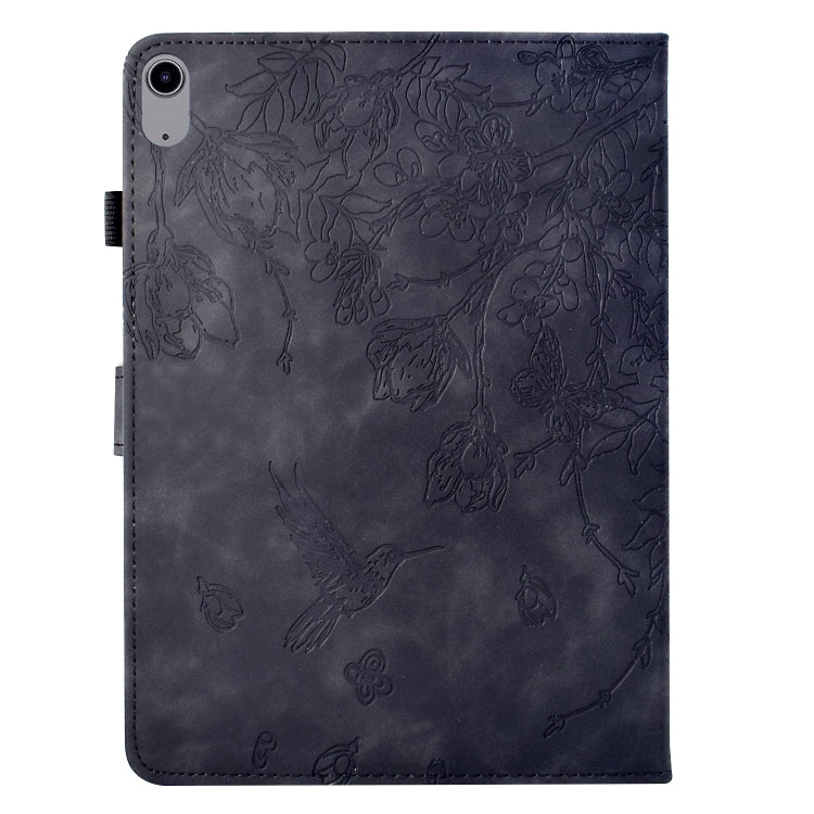 For iPad mini 2024 / mini 6 Flowers and Bird Embossed Smart Leather Tablet Case