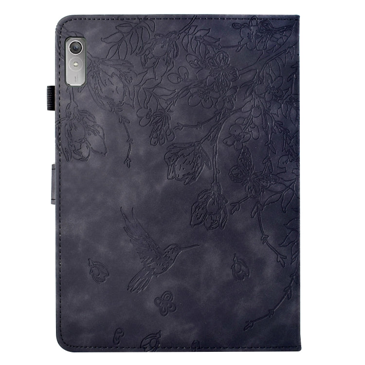 For Lenovo Tab M9 Flowers and Bird Embossed Smart Leather Tablet Case
