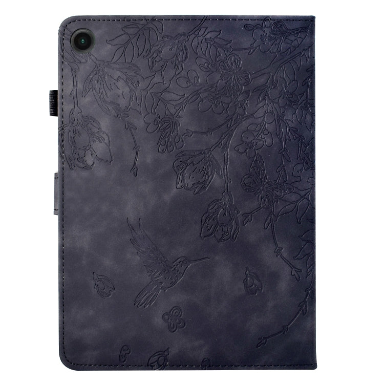 For Lenovo Tab M10 3rd Gen Flowers and Bird Embossed Smart Leather Tablet Case