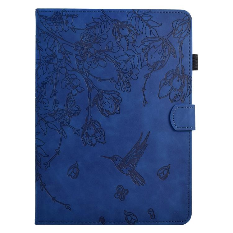 For Lenovo Xiaoxin Pad 11 2025 Flowers and Bird Embossed Smart Leather Tablet Case