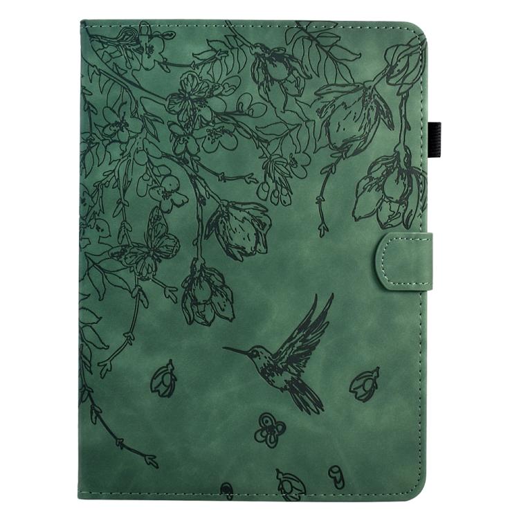 For Lenovo Xiaoxin Pad 12.1 2025 Flowers and Bird Embossed Smart Leather Tablet Case