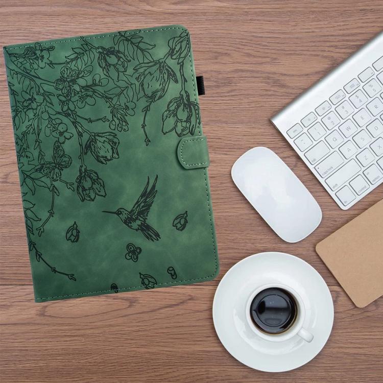 For Lenovo Xiaoxin Pad 12.1 2025 Flowers and Bird Embossed Smart Leather Tablet Case