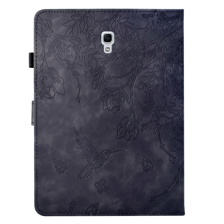 For Samsung Galaxy Tab A 10.5 T590 Flowers and Bird Embossed Smart Leather Tablet Case